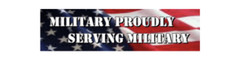 6" us military proudly serving military bumper sticker decal usa made