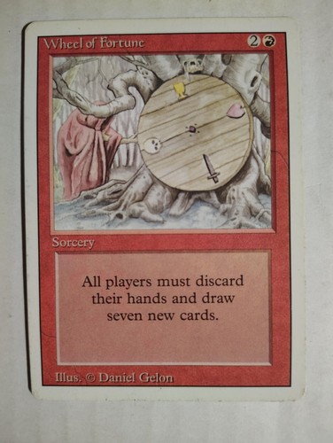 Wheel of Fortune Revised Edition Magic the Gathering - NM/LP
