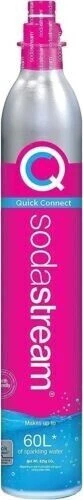 SodaStream Quick Connect 60 Litre Gas Cylinder for Sparkling Water Maker - Pink