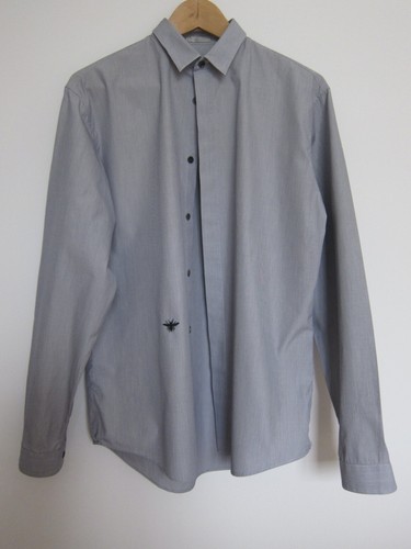 Dior Homme bee striped runway blue 