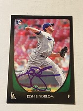 Los Angeles Dodgers JOSH LINDBLOM Signed Bowman Card