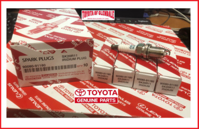 TOYOTA SCION LEXUS GENUINE OEM IRIDIUM SPARK PLUG SET OF 4 FAST SHIP 90080-91180