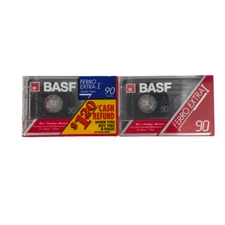 BASF Ferro Extra 90 Minute Blank Audio Cassette Tape New Sealed