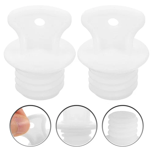 2pcs Hot Water Bottle Lid Replacement Long Cover Caps Stopper - Picture 3 of 10