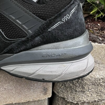 Size 11.5 - New Balance 990v5 Made In USA Black for sale  display picture 3