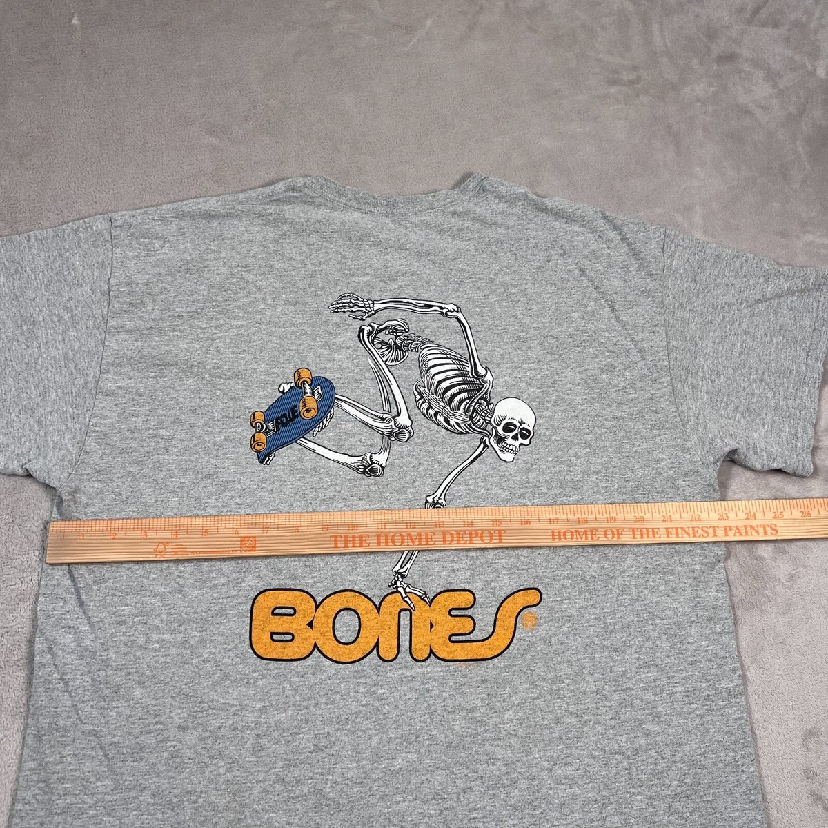 Powell & Peralta Shirt Mens Extra Large Gray Bones