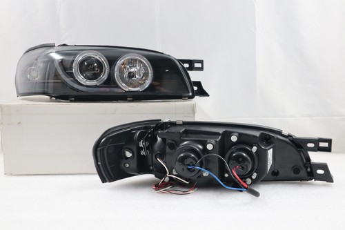 Fit~1995-2001~Subaru Impreza Led Black Headlight+Corner Turn Signal Lamps Pair - Picture 7 of 8
