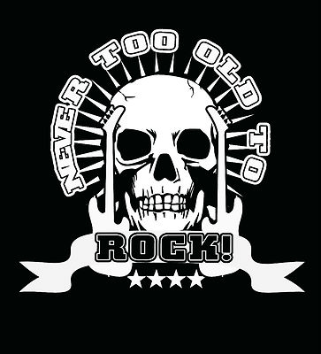 Grandad T-Shirt  Never Too Old Heavy Metal Dad Old Rocker AC/DC Rush Present Gig