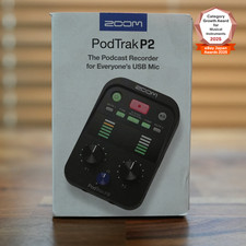 Zoom PodTrak P2 Ultimate Portable Podcast Recorder 2-Ch XLR Inputs - Black