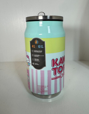 Sanrio Kawaii Tokyo Hello Kitty Water Bottle new w/tag Soda Can Style