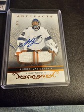 2021-22 Upper Deck Artifacts Andrei Vasilevskiy #110 Auto 5 / 5 Patch