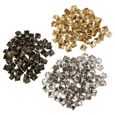 300Pcs Rivets Square Nailheads for Clothing Shoes Bag DIY Craft Supplies