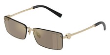 Tiffany Co TF 3108B 60215A Pale Gold-Black Sunglasses 60mm / New / Authentic