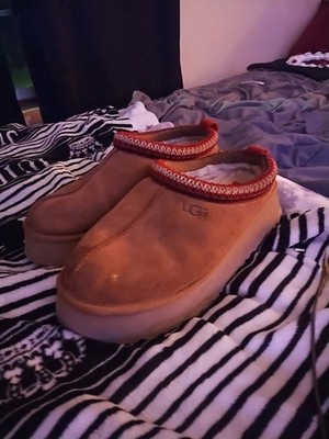 Size 9 - UGG Brand Women's Tazz Platform Slipper Shoes Chestnut