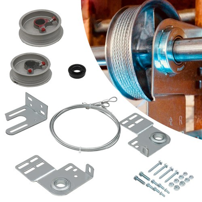 #ad RDUIGT Garage Door Torsion Spring Kit Including Cables Mounting Silver $58.30