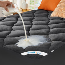 Waterproof Queen Mattress Pad, Breathable Mattress Protector with 6-18 Inch Deep