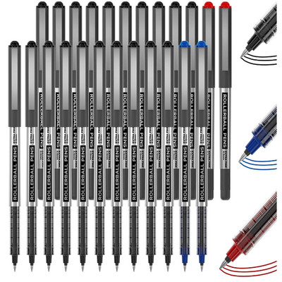 Shuttle Art Rollerball Pen Set 25 Stück 0 5 mm Tinte Farbe Schwarz Blau Rot