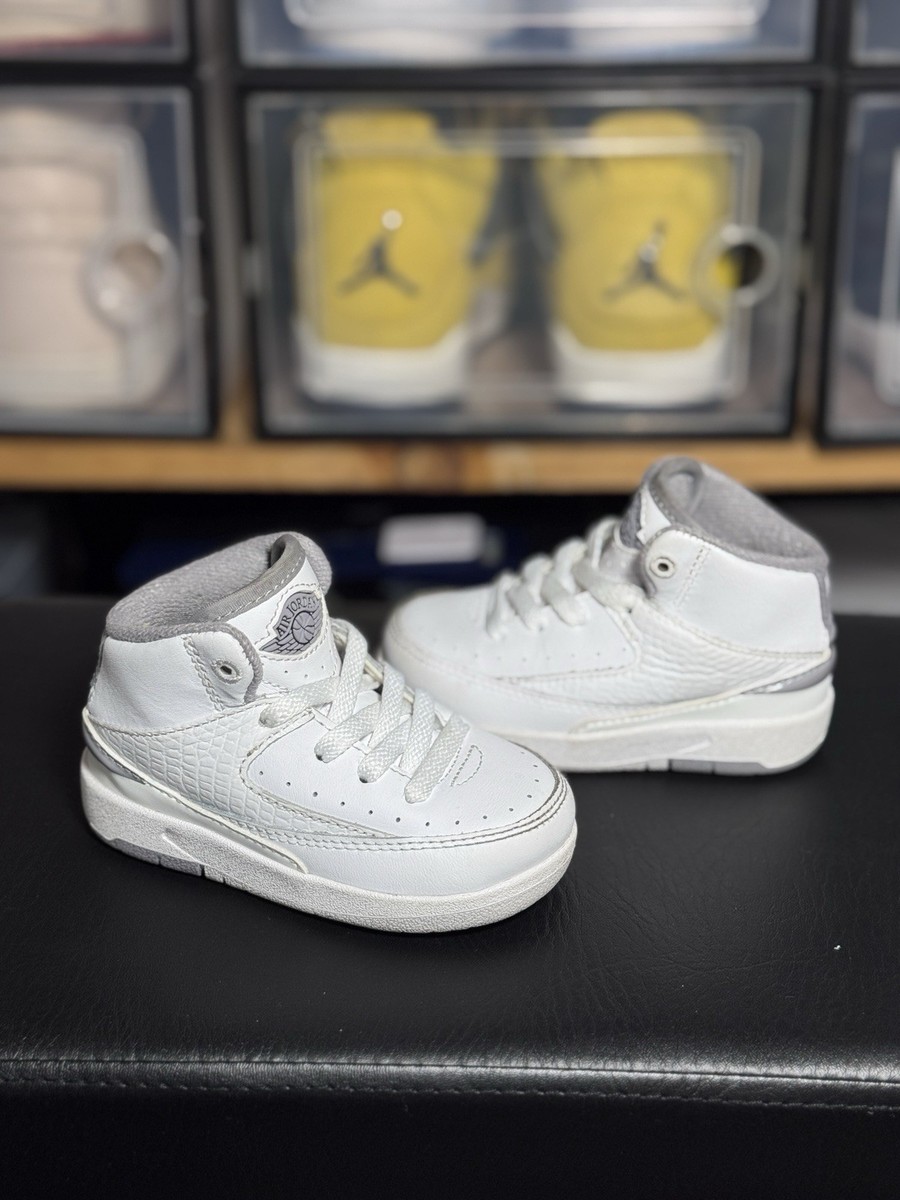 Nike Air Jordan Retro (TD) Toddler 5C Cement Gray White Baby