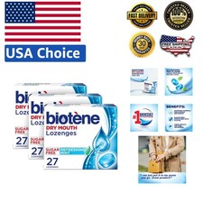 3 Packs of Biotene Dry Mouth Lozenges - Refreshing Mint, Trusted Dentist Choice