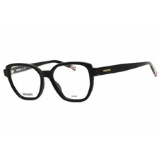 Missoni Women's Eyeglasses Black Plastic Round Full Rim Frame MIS 0134 0807 00