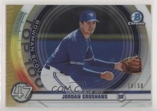 2020 Bowman Scouts Top 100 Chrome Gold Refractor 18/50 Jordan Groshans 2r7