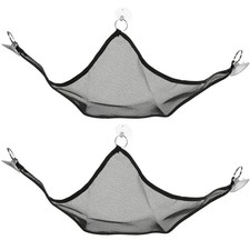 2 Pcs Reptile Hammock Mesh Lizard Snake Hanging Bed Pet Swing Resting Mat