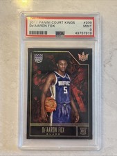 2017-18 Panini Court Kings De’aaron Fox Level 4 IV PSA 9 SSP Pop 7 Only 2 Higher