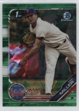 2019 Bowman Chrome Draft Sapphire Edition Green 34/50 Erik Miller #BDC-191 7eo