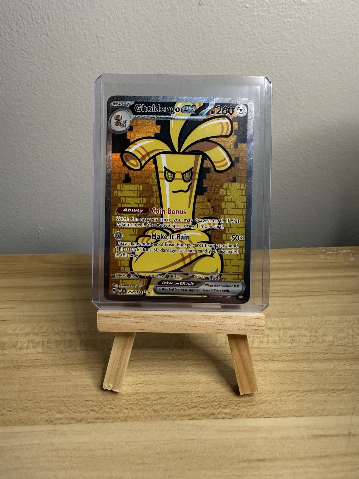 Gholdengo EX 252/182 SIR SV04: Paradox Rift Holo NM