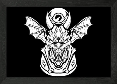 Brettspiele Fledermaus gerahmtes Wandbild Poster Leinwanddruck Bild