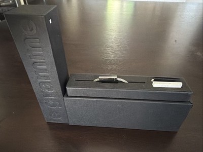 Le Gramme 7G Blackened SILVER Cable And Slick Black Closure. Excellent With Box!