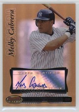 2007 Bowman's Best Gold 21/50 Melky Cabrera #35 Auto 6h1