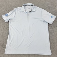 Adidas Polo Mens XL Blue Performance Embroidery Shirt