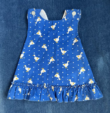 Vintage Girls 2T Ruth Scharf Goose Dress