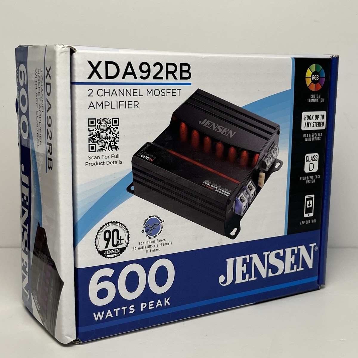 Jensen XDA92RB 600W 2 Channel Car Amplifier for sale online | eBay