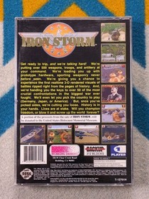 Vintage Iron Storm Sega Saturn Disc Game T-12701H 1995