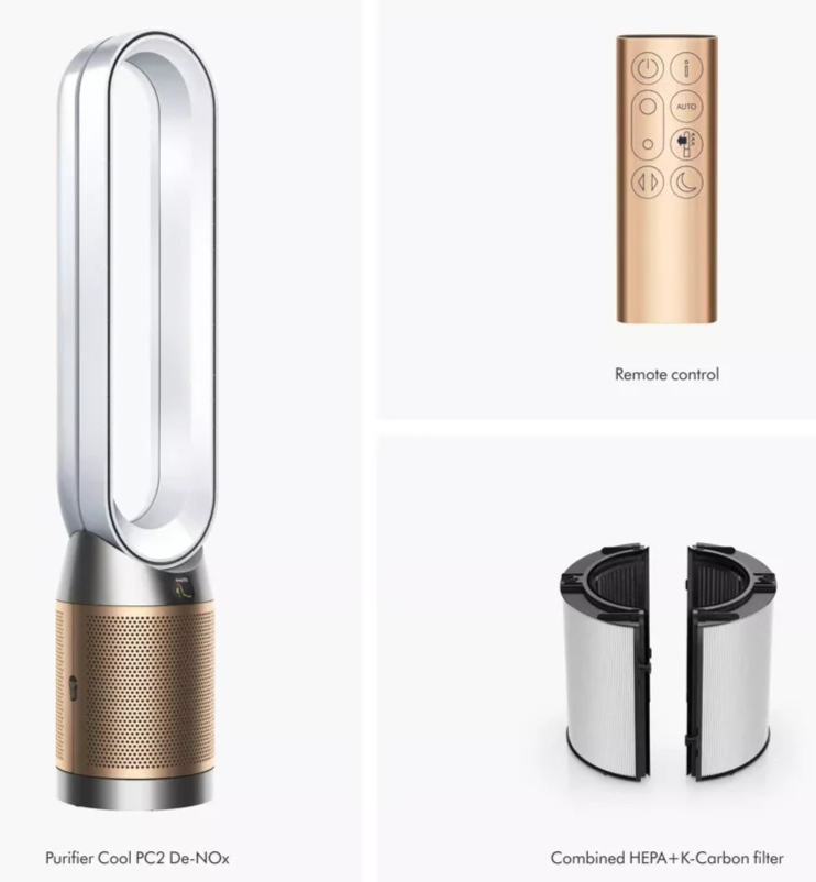 Dyson HEPA Air Filter Purifier Cool PC2 De-NOx w/ Remote