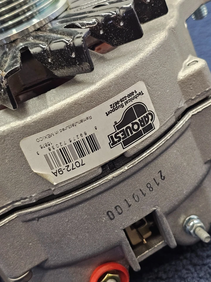 Генератор переменного тока 7072-9A подходит для 1989 Ford Bronco E-150 Econoline E-250 Econoline *REMAN - Изображение 3 из 4