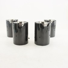 4pcs Glossy Carbon Silver Exhaust Tip For Bmw M2 M3 M4 M135i M235i M140i M240i 4pcs Glossy Carbon Silver Exhaust Tip For Bmw M2 M3 M4 M135i M235i M140i M240i