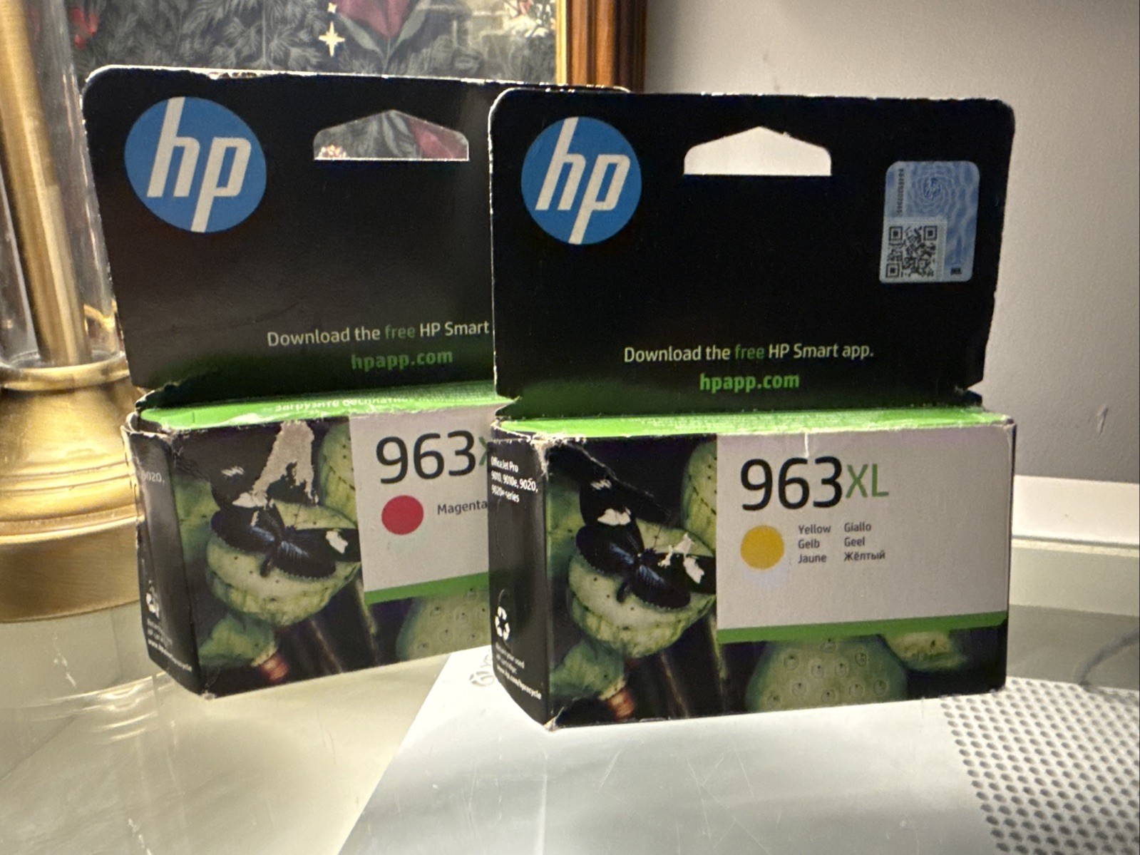 HP 963xl Yellow & HP963XL Magenta Printer Ink Cartridge