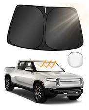 Custom Fit Windshield Sun Shade Foldable, Easy to for Rivian R1T 2022-2025