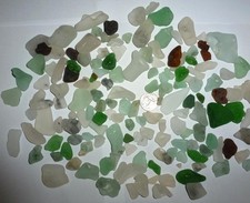 Genuine Real Beach Surf Tumbled Campfire Sea Glass 156 Interesting Pieces L K 