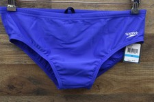 SPEEDO NYLON POWERFLEX ECO - SAPPHIRE 3" ON THE HIP MEN'S SWIM BRIEF SZ.36