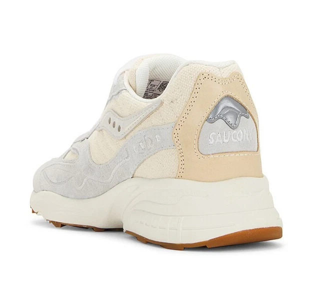 Saucony Men's 8 M (Women's 9.5) 3D Grid™ Hurricane Sneakers in Undyed Ecru - Image 3 of 4