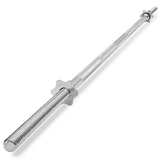 1" Standard Straight Weightlifting Barbell with Star Collars - 7 FT