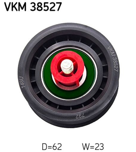 Upper Left SKF VKM 38527 Deflection/Guide Pulley, V-ribbed belt for MERCEDES-BEN - Image 8