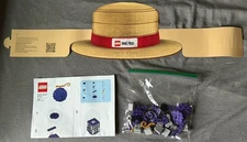 Lego X One Piece Promotional Lego Store Gomu Gomu Baggie + Straw Hat New MINT