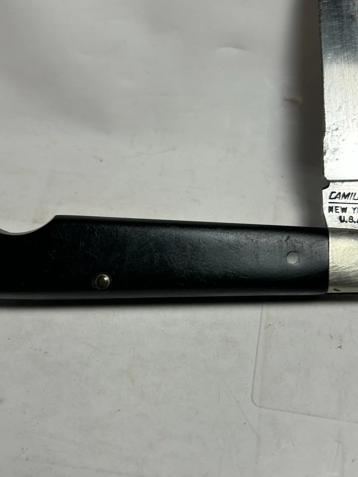 Navaja de Bolsillo Plegable De Colección Era Vietnam Camillus Estilo Marina Cuerda Hoja Única Foto 3 de 4