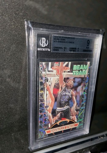 1992-93 Topps Stadium Club Shaquille O'Neal Beam Team Rookie RC #21 Magic BGS 9