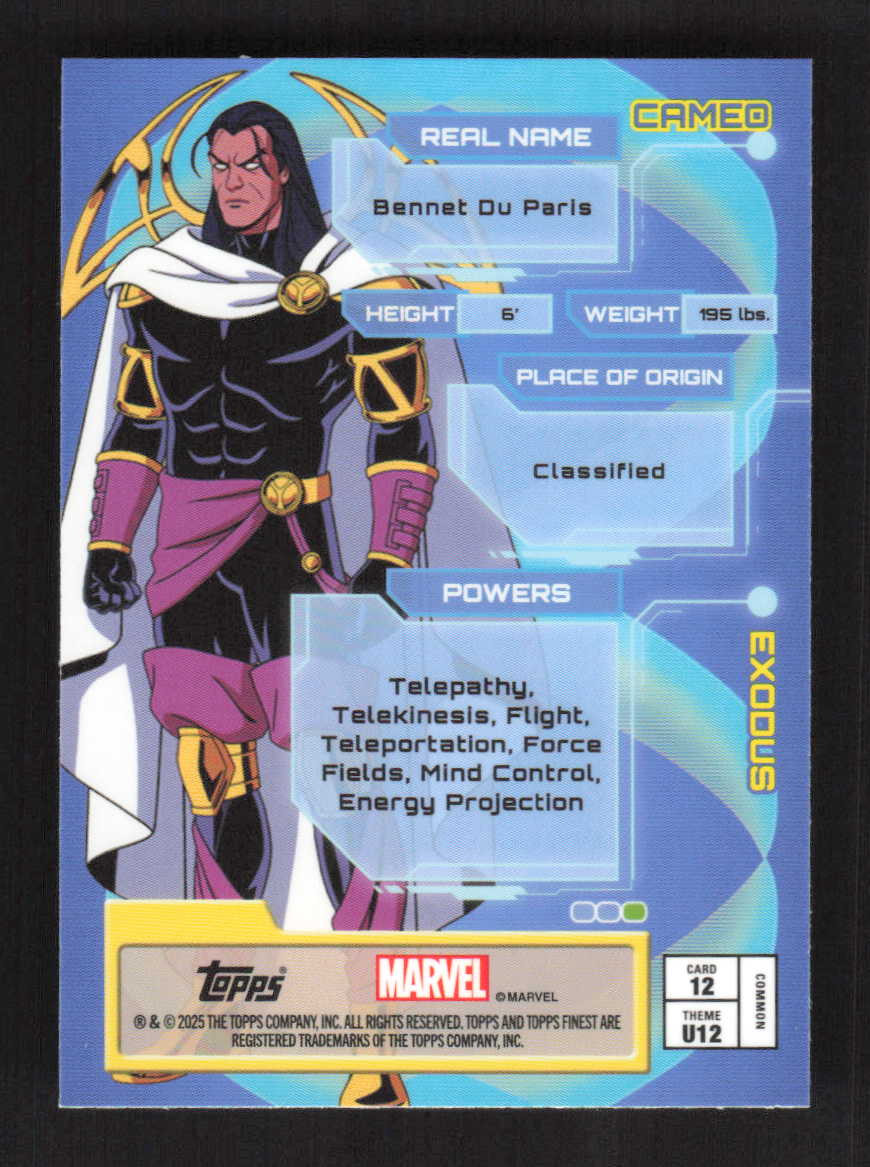 Exodus 2025 Topps Finest X-Men '97 #12 | eBay